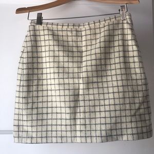 jcrew mini wool skirt